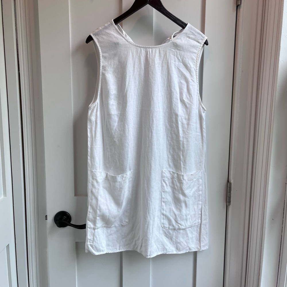 Reformation Max White Linen Dress Size M